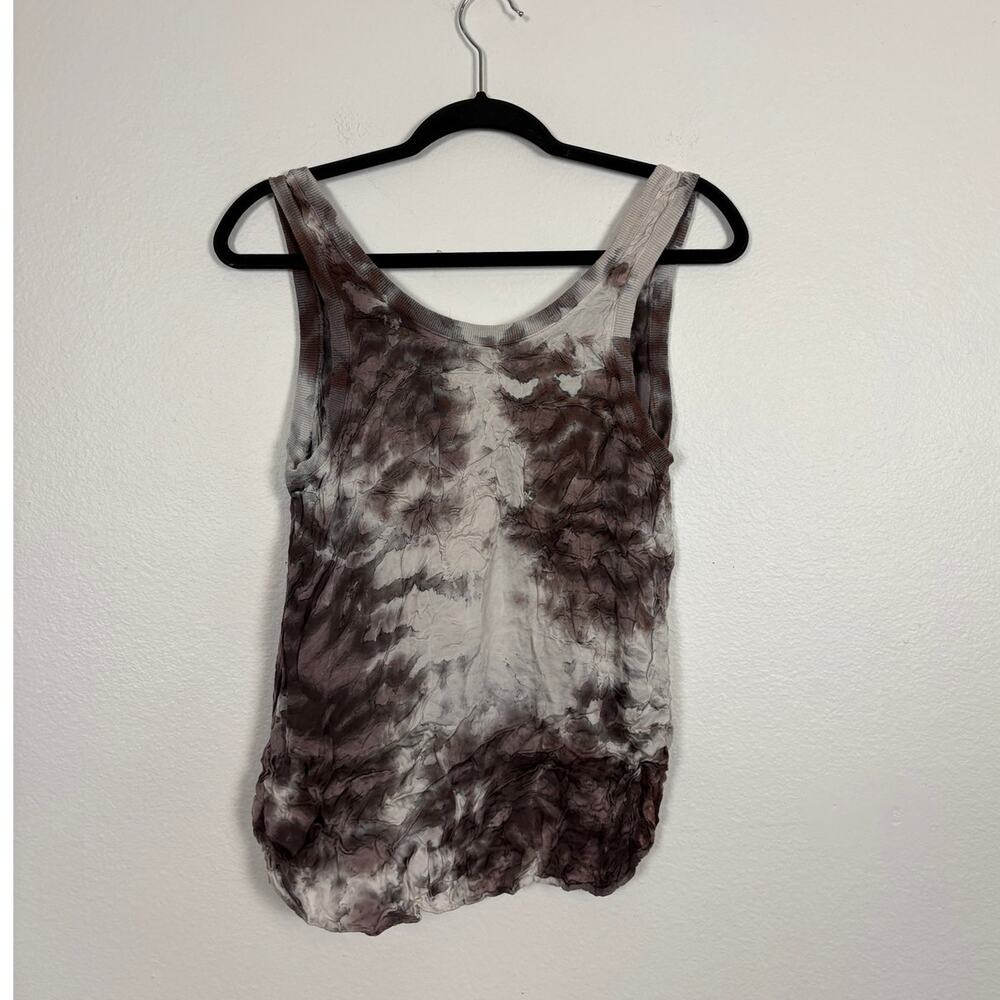Enza Costa Tie Dye Marble Grunge Crinkle Tank 1 US Small